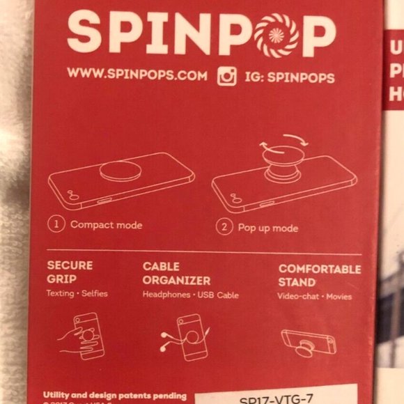 3 SPIN POP UNIVERSAL PHONE HOLDER Grip Mount Kickstand NEW - Picture 6 of 6